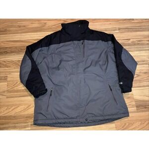 LL‎ Bean Womens 2X Plus Tek Waterproof Ski Jacket Coat Parka Gray Black NWOT